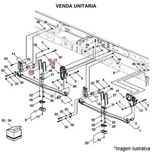 GRAMPO M20X102X282MM D MOLA SUSPENSÃO DIANT. CAMINHÃO VOLVO VM