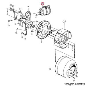 CUICA 20X24 FREIO DIANT/TRAS. CAMINHÃO VOLVO