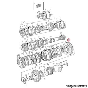 ENGRENAGEM 1ª MARCHA CAIXA CÂMBIO ÔNIBUS VOLVO