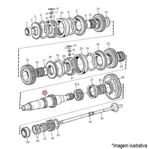 EIXO PRINCIPAL CAIXA CÂMBIO CAMINHÃO/ÔNIBUS VOLVO