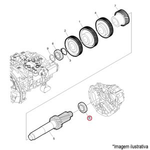 ROLAMENTO EIXO INTERMEDIARIO CAIXA CÂMBIO ÔNIBUS VOLVO