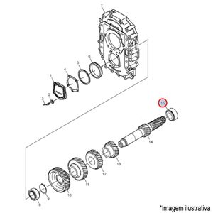 ROLAMENTO EIXO INTERMEDIARIO CAIXA CÂMBIO ÔNIBUS VOLVO