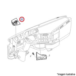 INTERRUPTOR COMANDO FAROIS/LANTERNAS CAMINHÃO VOLVO FH