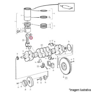 BUCHA BIELA MOTOR CAMINHÃO/ÔNIBUS VOLVO