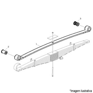 FEIXE MOLA SUSPENSÃO DIANT. CAMINHÃO/ÔNIBUS VOLVO