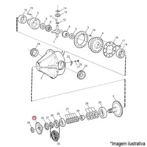 FLANGE ACOPLAMENTO DIFERENCIAL CAMINHÃO/ÔNIBUS VOLVO