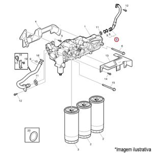 TUBO ÓLEO MOTOR CAMINHÃO/ÔNIBUS VOLVO