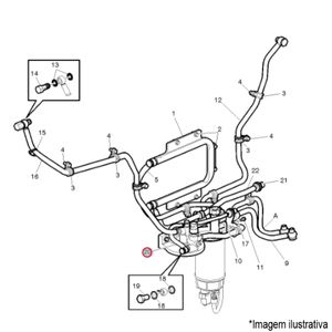 TUBO COMBUSTIVEL CAMINHÃO VOLVO