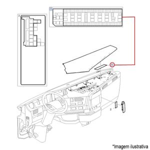 ADESIVO INFORMAÇÃO FUSIVEIS/RELÊS CENTRAL ELETRICA CAMINHÃO VOLVO