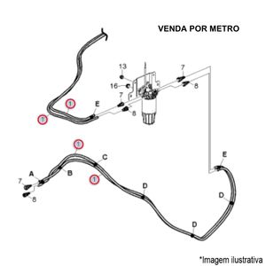 MANGUEIRA 12MM COMBUSTIVEL CAMINHÃO/ÔNIBUS VOLVO