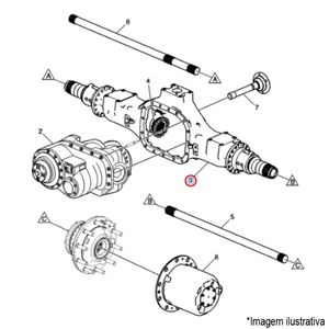 CARCAÇA EIXO TRAS. CAMINHÃO VOLVO