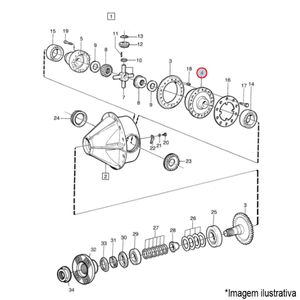 CARCAÇA CAIXA ENGRENAGENS DIFERENCIAL CAMINHÃO VOLVO