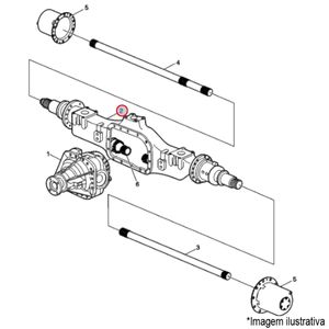 CARCAÇA EIXO TRAS. CAMINHÃO VOLVO