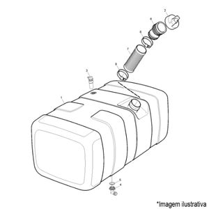 TANQUE COMBUSTIVEL 300L ÔNIBUS VOLVO