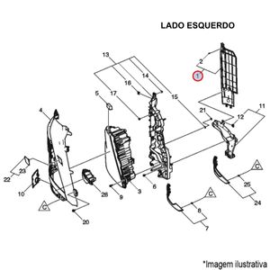 TAMPA PROTEÇÃO TRAS. FAROL DIANT. LE CAMINHÃO VOLVO FH