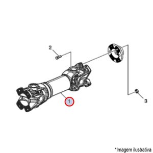 EIXO CARDAN 645MM CAMINHÃO VOLVO