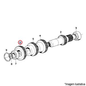 ENGRENAGEM CONSTANTE CAIXA CÂMBIO CAMINHÃO VOLVO