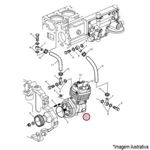 COMPRESSOR AR 88MM MONO CAMINHÃO VOLVO VM