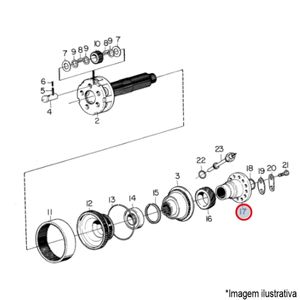 FLANGE ACOPLAMENTO CAIXA CÂMBIO CAMINHÃO VOLVO