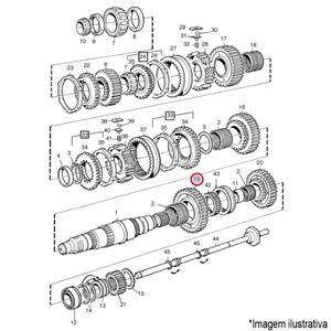 ENGRENAGEM MARCHA LENTA CAIXA CÂMBIO CAMINHÃO VOLVO