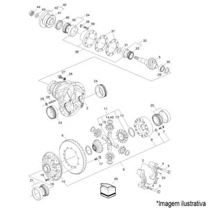 DIFERENCIAL 5.63 COMPLETO CAMINHÃO VOLVO VM