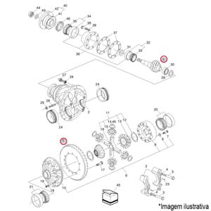 COROA/PINHÃO 4.10 DIFERENCIAL CAMINHÃO VOLVO VM