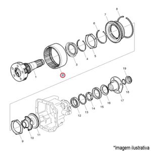 ENGRENAGEM ANELAR CAIXA CÂMBIO CAMINHÃO/ÔNIBUS VOLVO