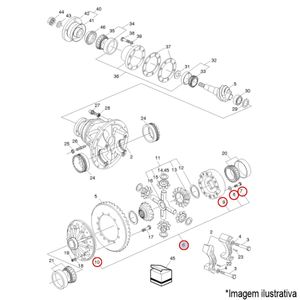 CARCAÇA CAIXA ENGRENAGENS DIFERENCIAL CAMINHÃO VOLVO VM