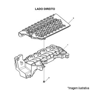 ESTRIBO INFERIOR DIREITO CAMINHÃO VOLVO FH / FM NEW