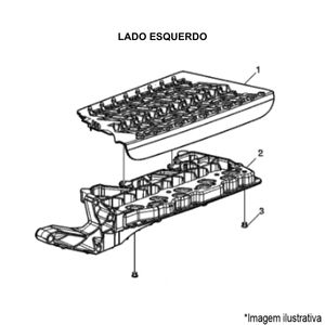 ESTRIBO INFERIOR ESQUERDA CAMINHÃO VOLVO FH / FM NEW