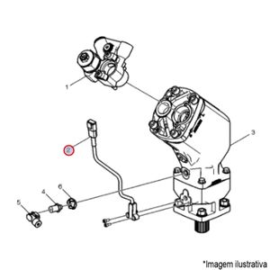 SENSOR DA BOMBA HIDRAULICA MOTOR CAMINHÃO VOLVO