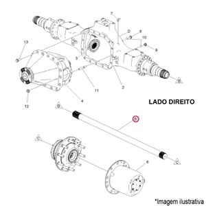 SEMIEIXO LD TRAS. CAMINHÃO/ÔNIBUS VOLVO