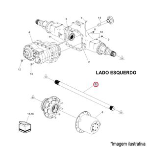 SEMIEIXO LE TRAS. CAMINHÃO/ÔNIBUS VOLVO
