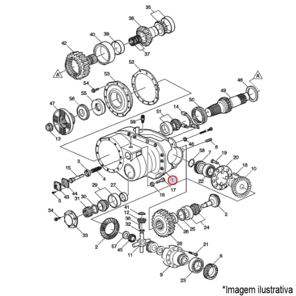 CARCAÇA DIFERENCIAL CAMINHÃO VOLVO