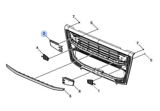 PAINEL DA TAMPA (DIANTEIRO INFERIOR) CAMINHÃO VOLVO FM 4