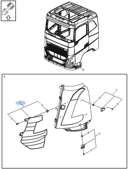 PROTETOR DO FAROL CAMINHÃO VOLVO