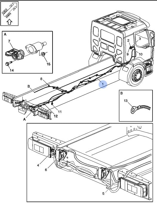 CHICOTE ELÉTRICO CAMINHÃO VOLVO VM