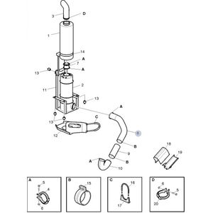 TUBO DE ESCAPE ÔNIBUS VOLVO B9S