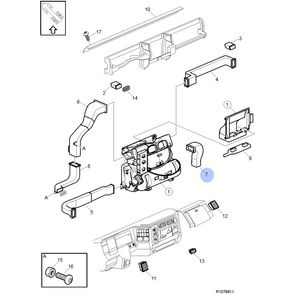 DUTO DE AR CAMINHÃO VOLVO VM