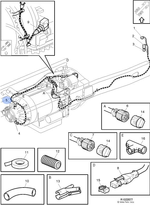 CONECTOR DO CHICOTE ELÉTRICO CAMINHÃO / ÔNIBUS VOLVO - Dex Peças