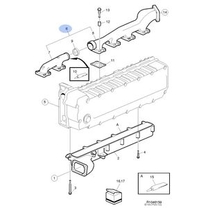 COLETOR DO ESCAPE ÔNIBUS VOLVO B12M